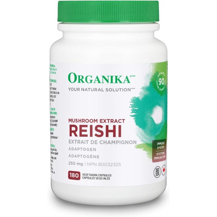 Organika - Mushroom Extract - Reishi, 180 Capsules