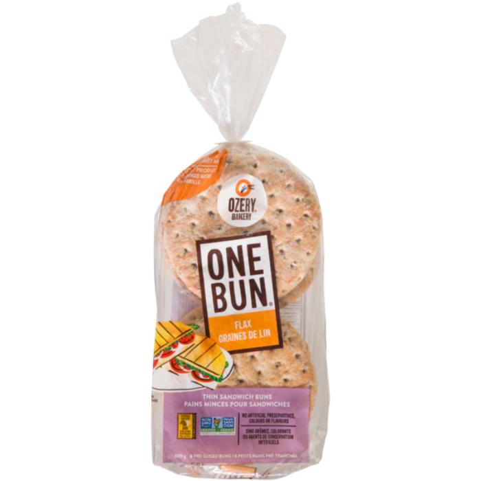 Ozery Bakery - One Bun 8 Flax Thin Sandwich Buns, 600g