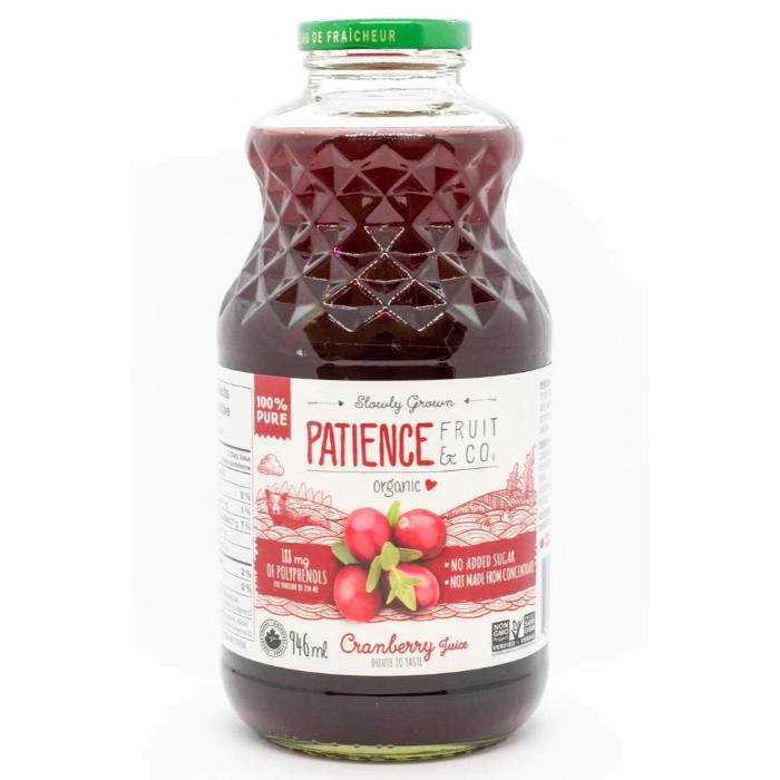Patience Fruit & Co - Juice Cranberry Organic, 1L