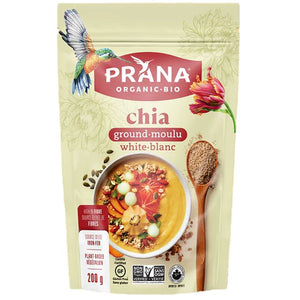 Prana - Organic Ground White Chia Seeds, 200g