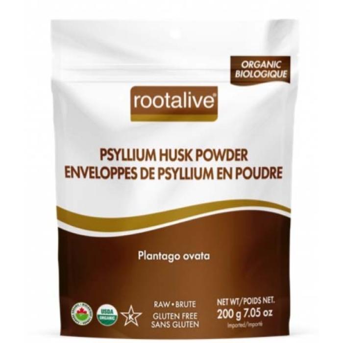 Rootalive Organic - Psyllium Husk Powder, 200g
