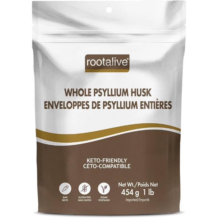 Rootalive Organic - Psyllium Husk Whole, 454g