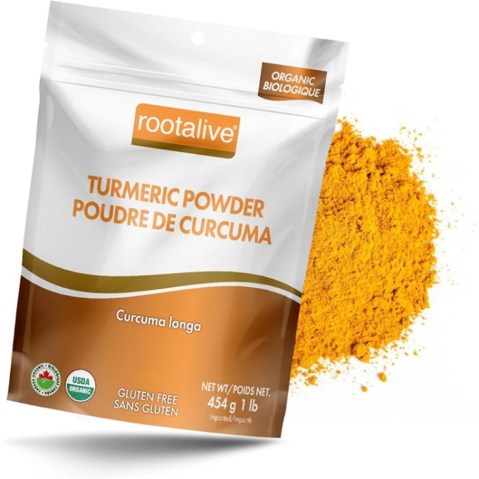 Rootalive Organic - Turmeric Powder, 454g