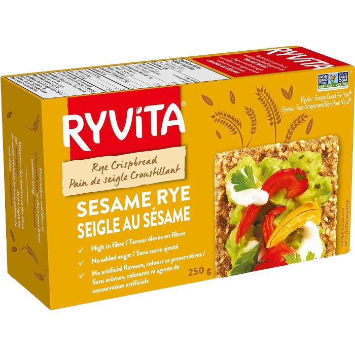 Ryvita - Rye Crispbread Sesame Rye, 250g