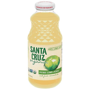 Santa Cruz - Organic 100% Pure Lime Juice, 473ml