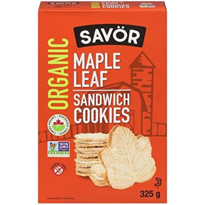 Savor - Organic Maple Leaf Cookies, 325g