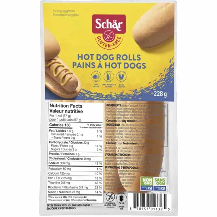 Schar - Hot Dogs 4Pk, 228g