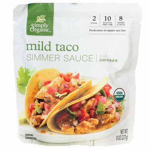 Simply Organic - Mild Taco Simmer Sauce For Chicken, 227g