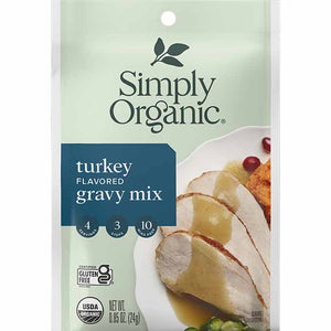 Simply Organic - Turkey Flavoured Gravy Mix, 24g