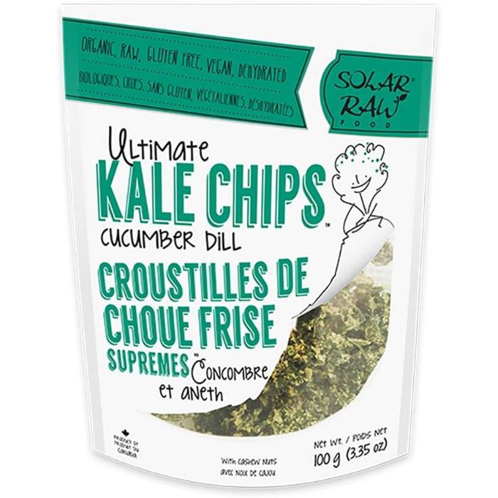 Solar Raw Food - Ultimate Kale Chips Cucumber Dill, 100g