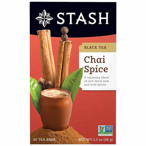 Stash Tea - Black Tea Chai Spice 20 Tea Bags, 38g