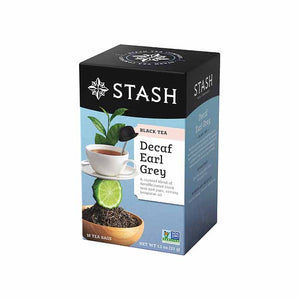 Stash Tea - Black Tea Decaf Earl Grey 18 Tea Bags, 33g