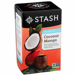 Stash Tea - Oolong Tea Coconut Mango 18 Tea Bags, 35g