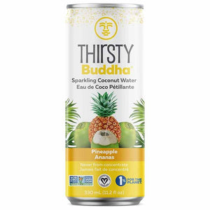 Temple Lifestyle Inc - Thirsty Buddha Sparkling Coconut Water Pineapple, 330ml