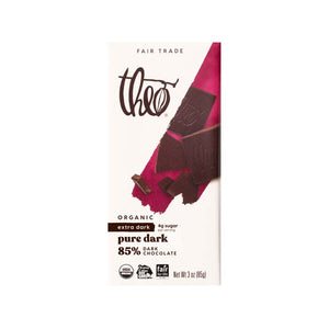 Theo - Pure 85% Dark Chocolate, 85g