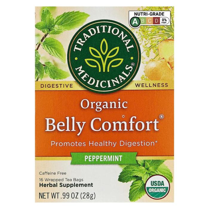 Traditional Medicinals - Organic Belly Comfort Herbal Tea, 20 Bags