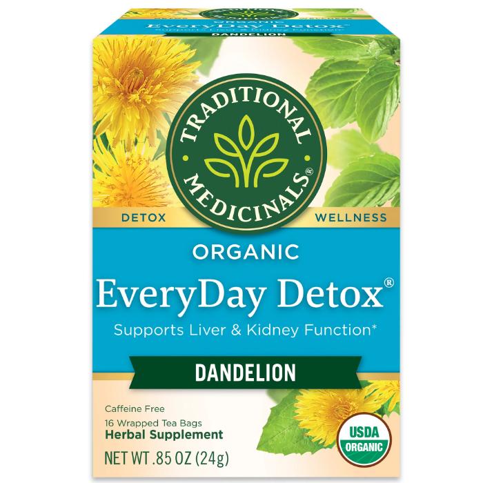 Traditional Medicinals - Organic Dandelion Daily Detox Herbal Tea, 20 Bags