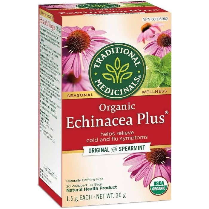 Traditional Medicinals - Organic Echinacea Plus Herbal Tea, 20 Bags