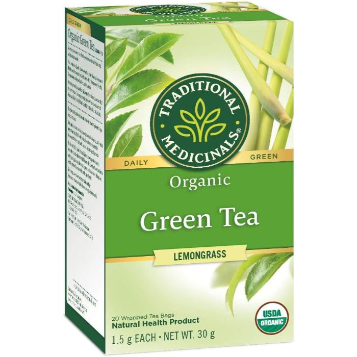 Traditional Medicinals - Organic Lemongrass Green Tea, 20 Bags