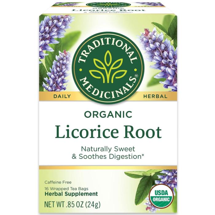Traditional Medicinals - Organic Licorice Root Herbal Tea, 20 Bags