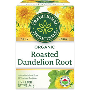 Traditional Medicinals - Organic Roasted Dandelion Root Herbal Tea, 20 Bags