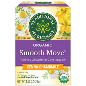 Traditional Medicinals - Organic Smooth Move Senna Herbal Laxative Tea, 20 Bags