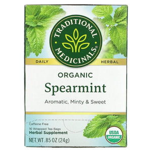 Traditional Medicinals - Organic Spearmint Herbal Tea, 20 Bags