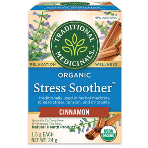 Traditional Medicinals - Organic Stress Soother Herbal Tea, 20 Bags
