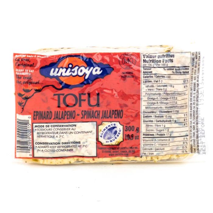 Unisoya - Tofu Spinach Jalapeno, 300g