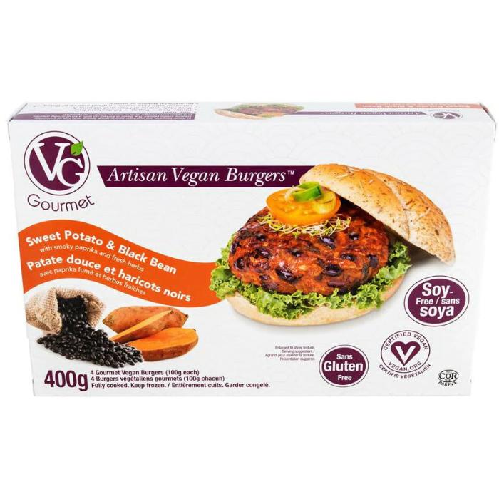 VG Gourmet - Vegan Burgers Potato Black Bean, 400g