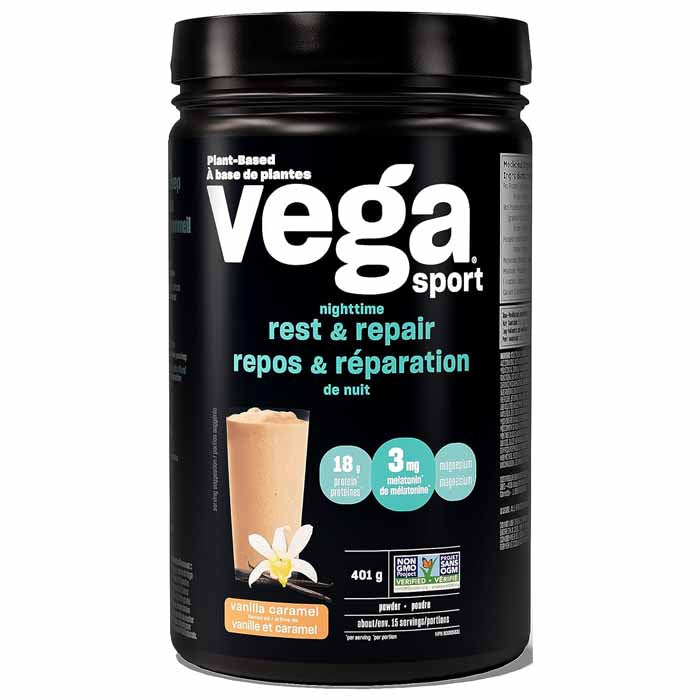 Vega - Sport Nighttime Rest And Repair Vanilla Caramel, 401g