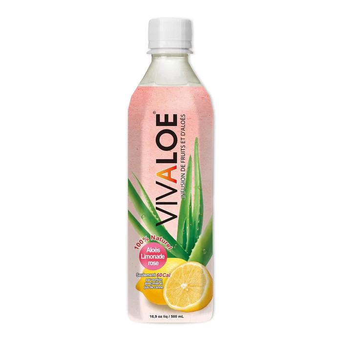 Vivaloe - Aloe Drink Pink Lemonade, 500ml
