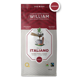 William Spartivento - Cafe Italiano Beans Espresso Organic, 650g