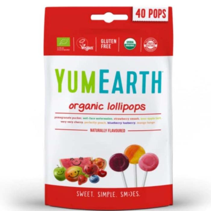 Yum Earth - Organic Lollipops, 241g