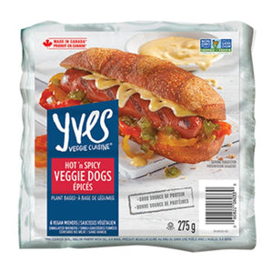Yves Veggie Cuisine - Simulated Wieners Hot 'N Spicy Veggie Dogs 6 Wieners, 275g