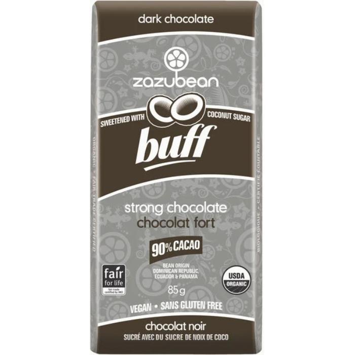 Zazubean - Buff Dark Chocolate Strong Chocolate, 85g