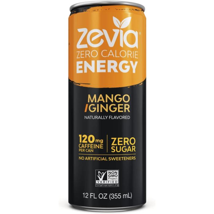 Zevia - Energy Zero Calorie Mango/Ginger, 355ml