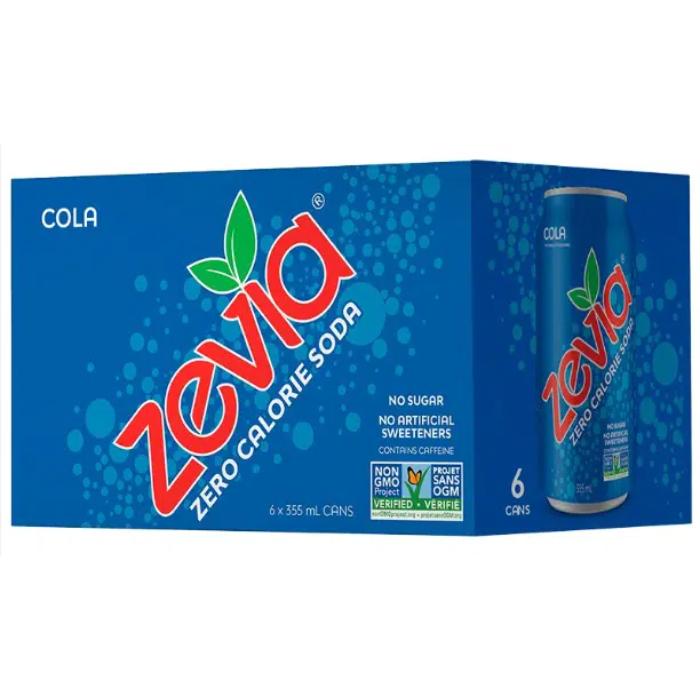 Zevia - Zero Calorie Soda Cola, 6x355ml