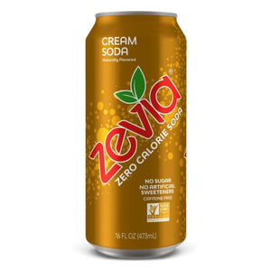 Zevia - Zero Calorie Soda Cream Soda | Multiple Sizes