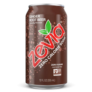 Zevia - Zero Calorie Soda Ginger Root Beer | Multiple Sizes