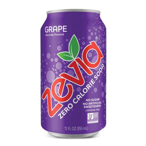 Zevia - Zero Calorie Soda Grape | Multiple Sizes