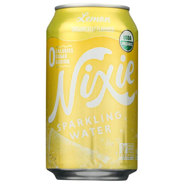 Nixie Sparkling Water – Lemon Sparkling Water, 12 oz