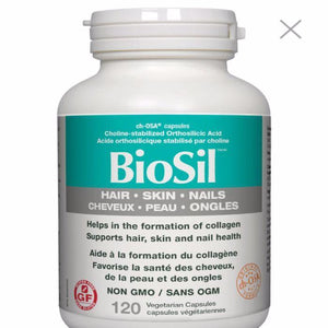 Biosil - BioSilCholine-Stabilized Orthosilicic Acid Hair Skin Nails, 120 Capsules