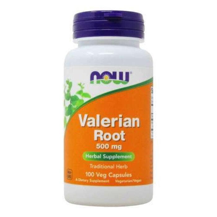 NOW - Valerian Root 500mg 100vcap, 100 Capsules