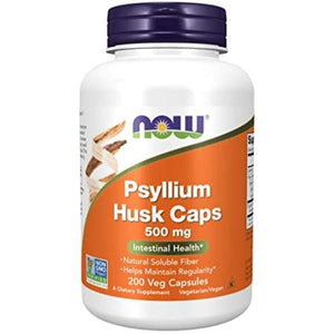 NOW - Psyllium Husk 500mg 200cap, 200 Capsules