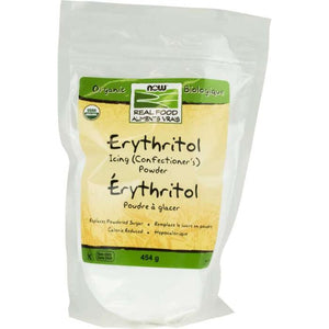 NOW - Organic Erythritol Icing (Confectioner's) Powder, 454g