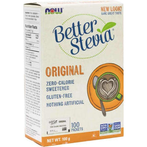 NOW - Stevia Extract Packets 1g*100, 100g
