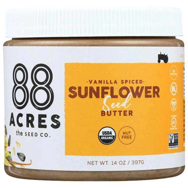 88 Acres – Sunflower Seed Butter Vanilla Spice, 14 oz- Pantry 1