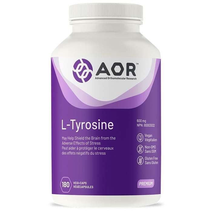 AOR - L-Tyrosine (600mg), 180 Capsules