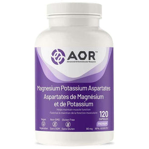 AOR - Magnesium Potassium Aspartates (80mg), 120 Capsules